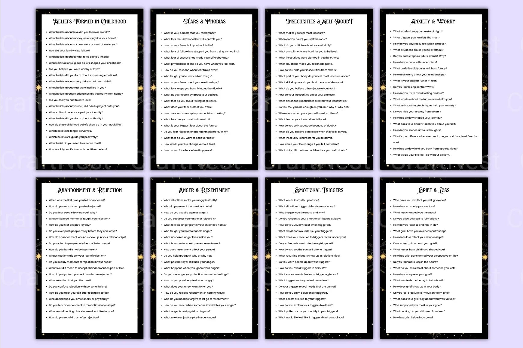 Shadow Work Prompts for Personal Growth - CraftNest - Digital Crafting and Art