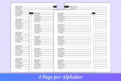 Password Book with Tabs for Easy Organization - CraftNest - Digital Crafting and Art
