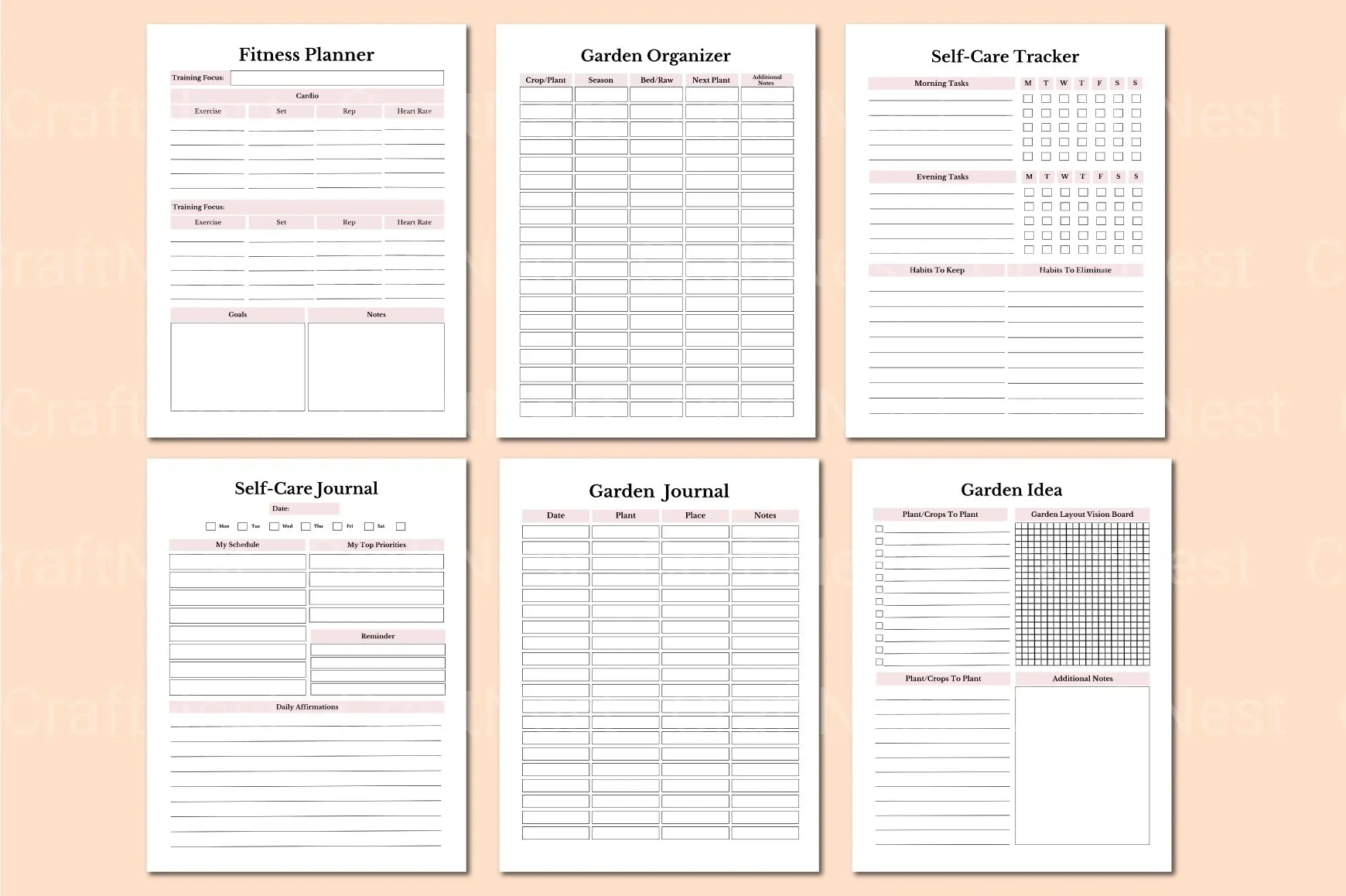 Household Planner for Efficient Home Management - CraftNest - Digital Crafting and Art