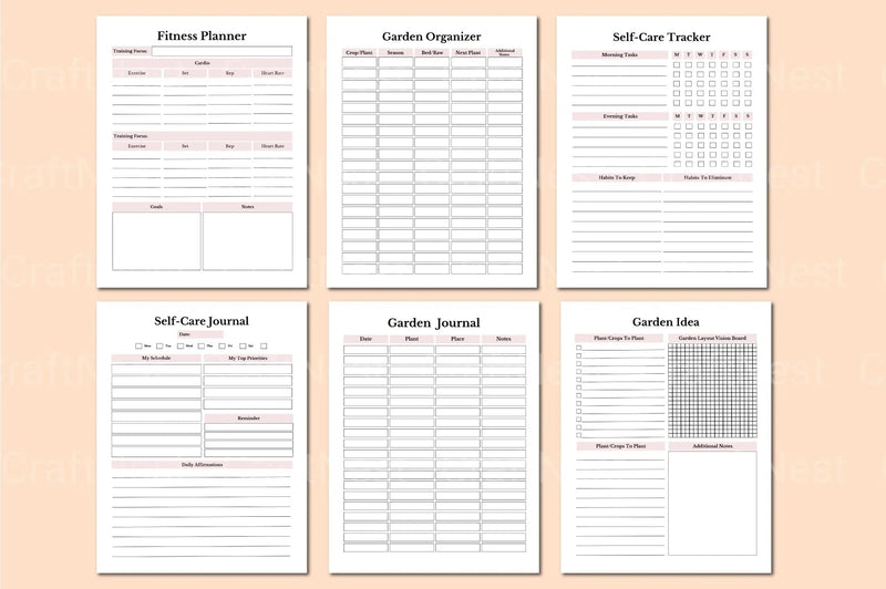 Household Planner for Efficient Home Management - CraftNest - Digital Crafting and Art