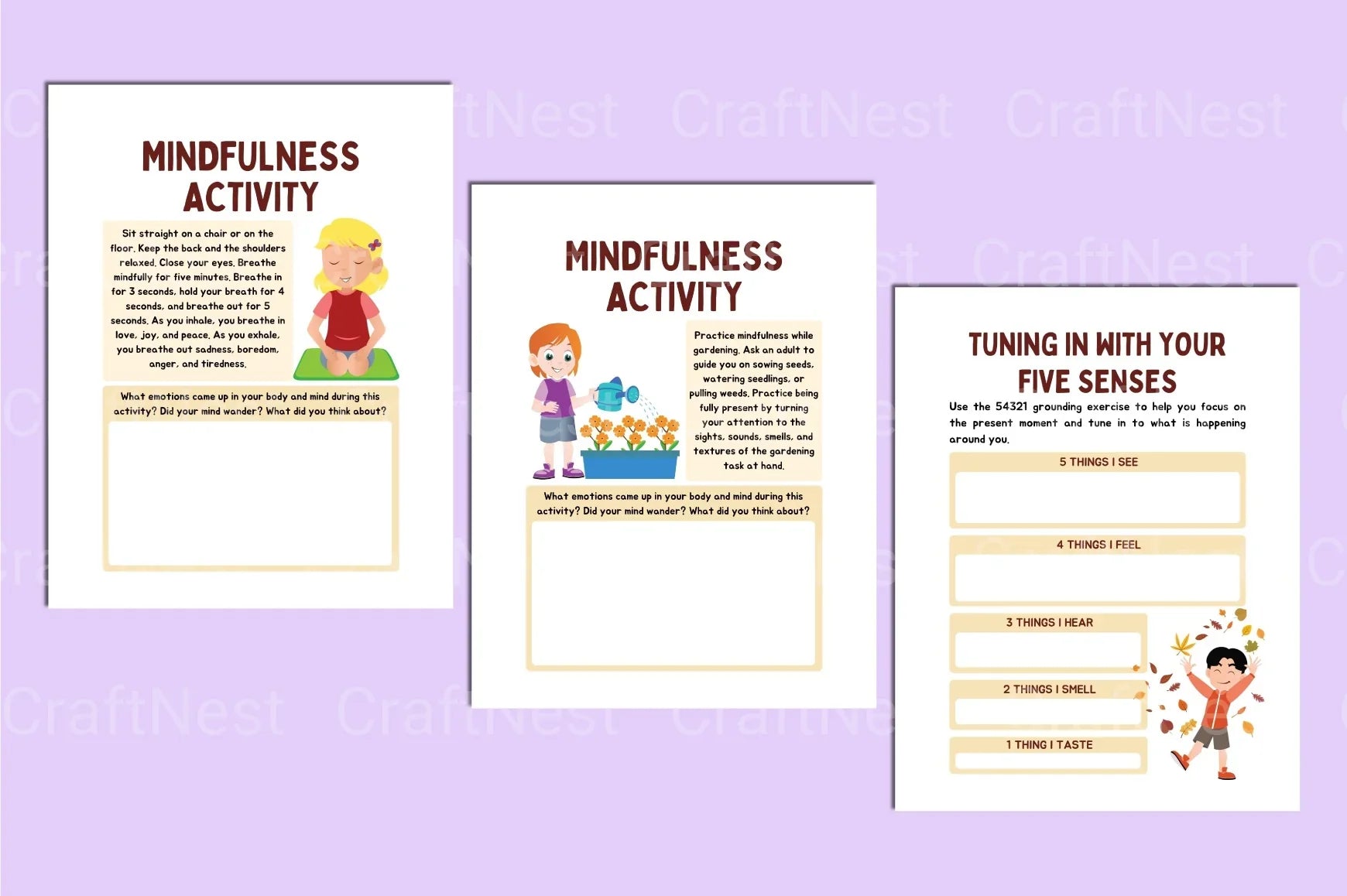 Mindfulness Activities for Kids - CraftNest - Digital Crafting and Art