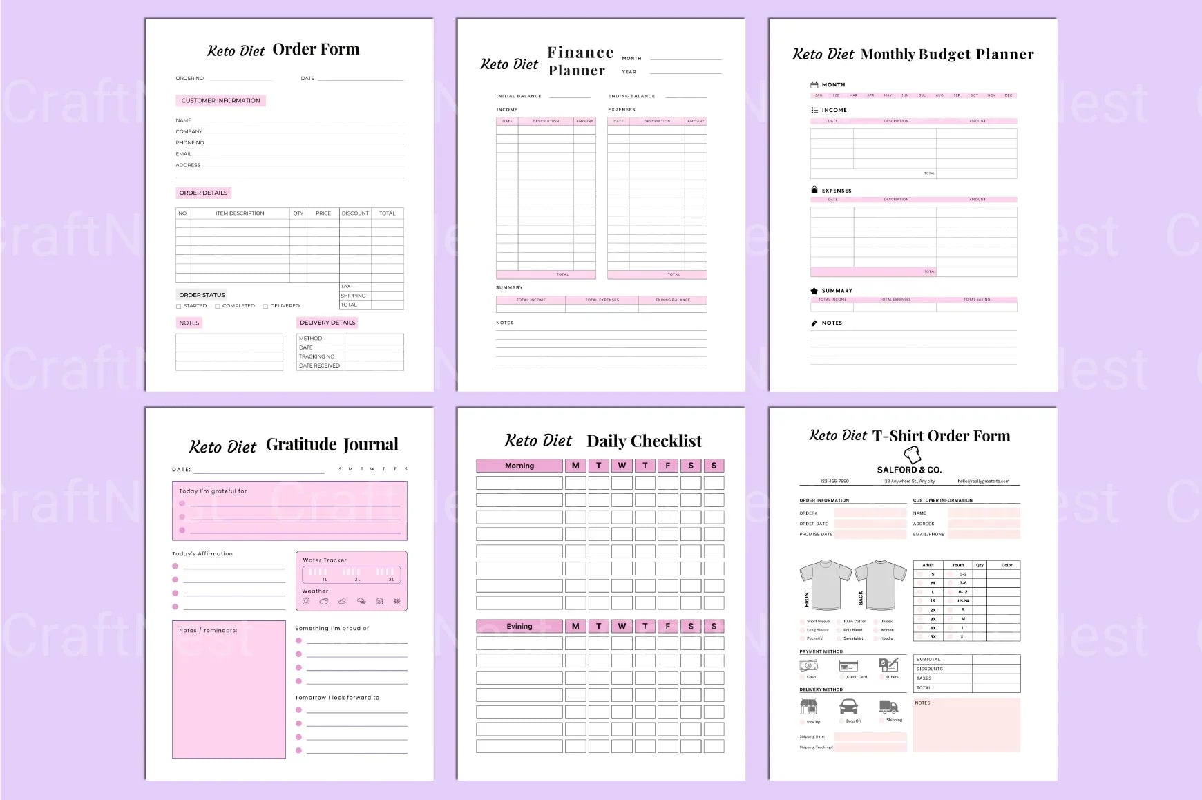 Keto Diet Planner for Effective Weight Loss - CraftNest - Digital Crafting and Art