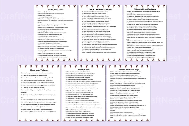 300 Creative Letters to Santa Prompts - CraftNest - Digital Crafting and Art