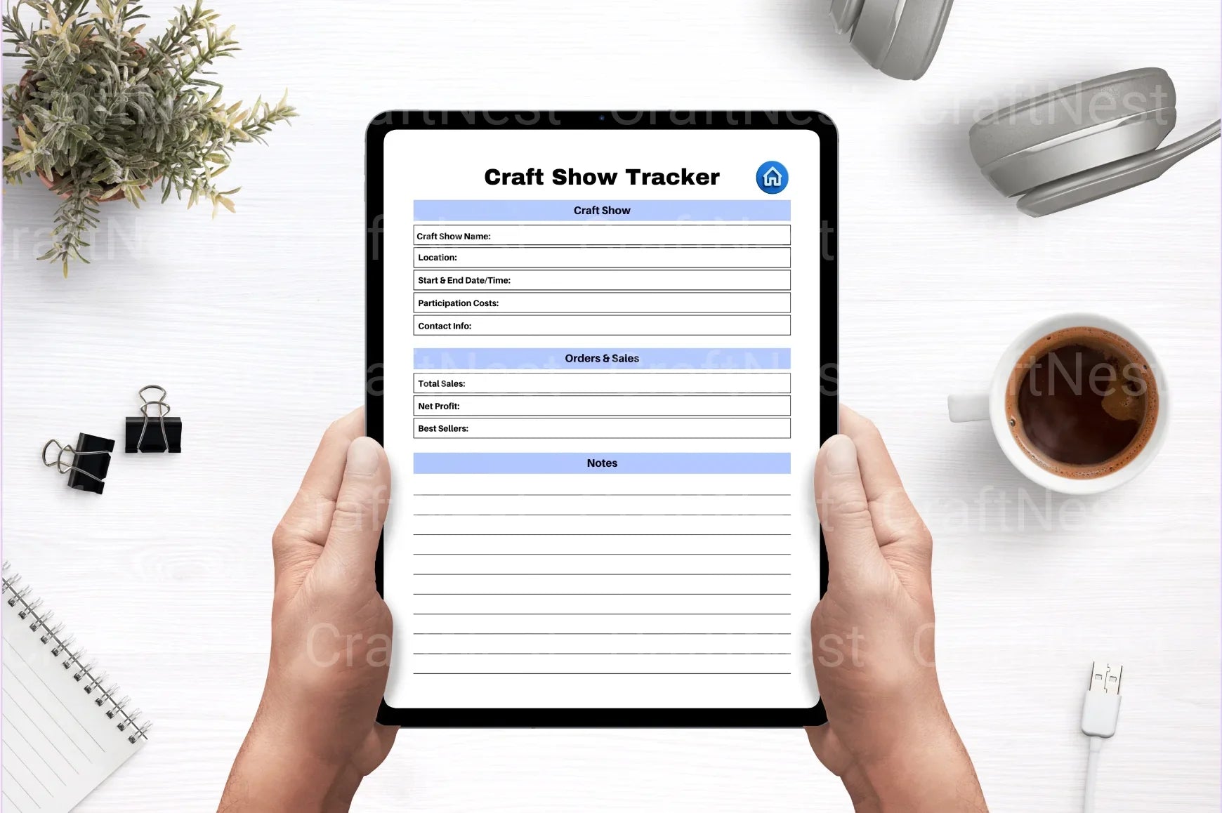 Craft Business Planner Guide - CraftNest - Digital Crafting and Art