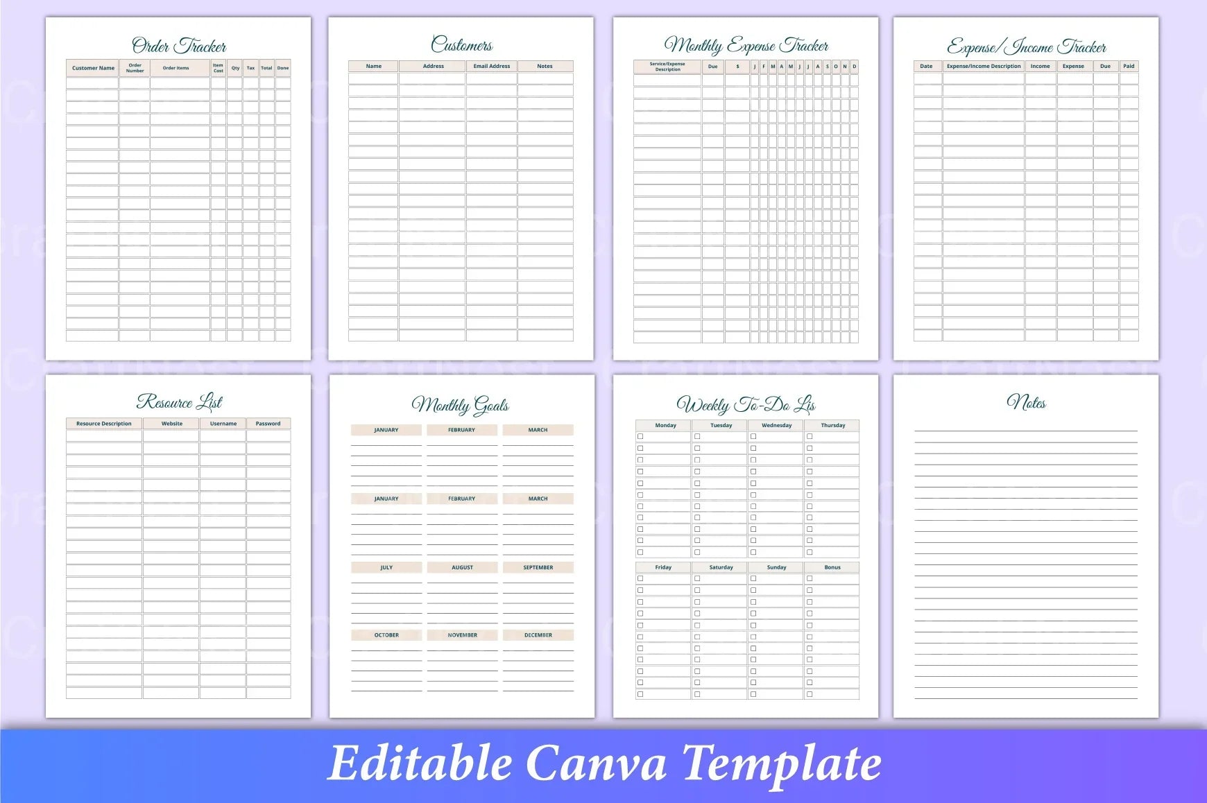 Crafter's Business Planner for Success - CraftNest - Digital Crafting and Art