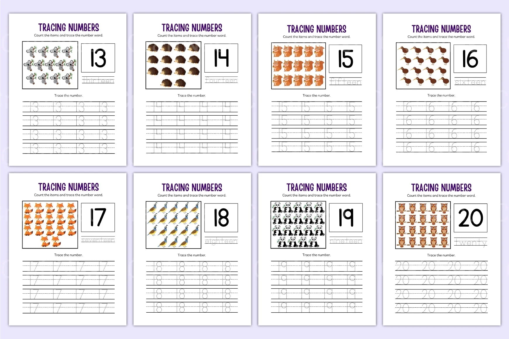 Kindergarten Numbers Workbook for Early Learning - CraftNest - Digital Crafting and Art