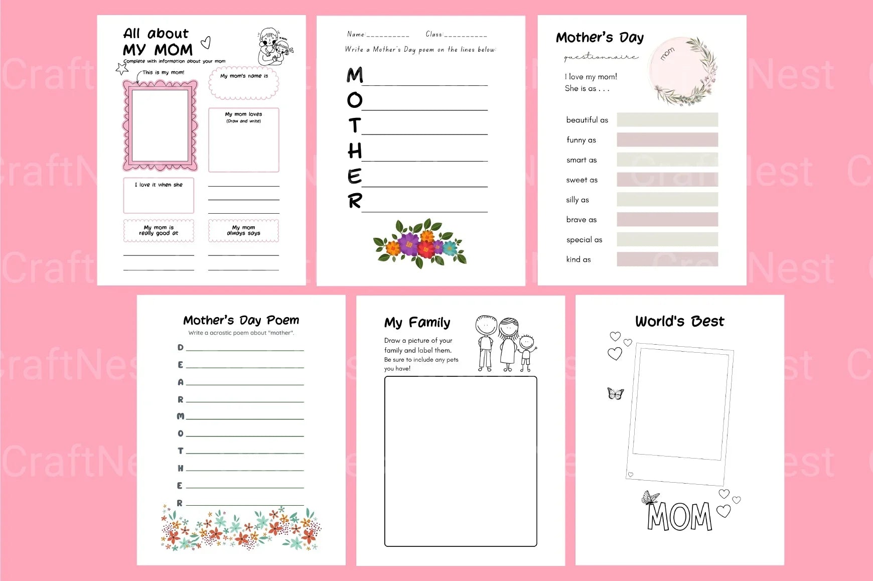 Busy Mom Activities for Kids - CraftNest - Digital Crafting and Art