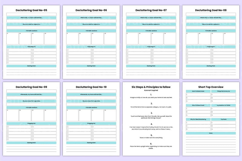 Decluttering Planner Organizer - CraftNest - Digital Crafting and Art