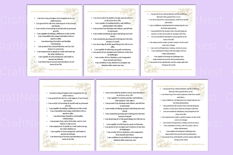 100 Positive Affirmations for Empowering Black Women - CraftNest - Digital Crafting and Art