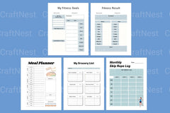 Fitness Meal Tracker App - CraftNest - Digital Crafting and Art