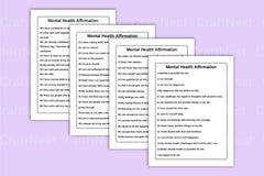Mental Health Positive Affirmation - CraftNest - Digital Crafting and Art