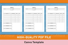 Side Hustle Project Planner Template on Canva - CraftNest - Digital Crafting and Art