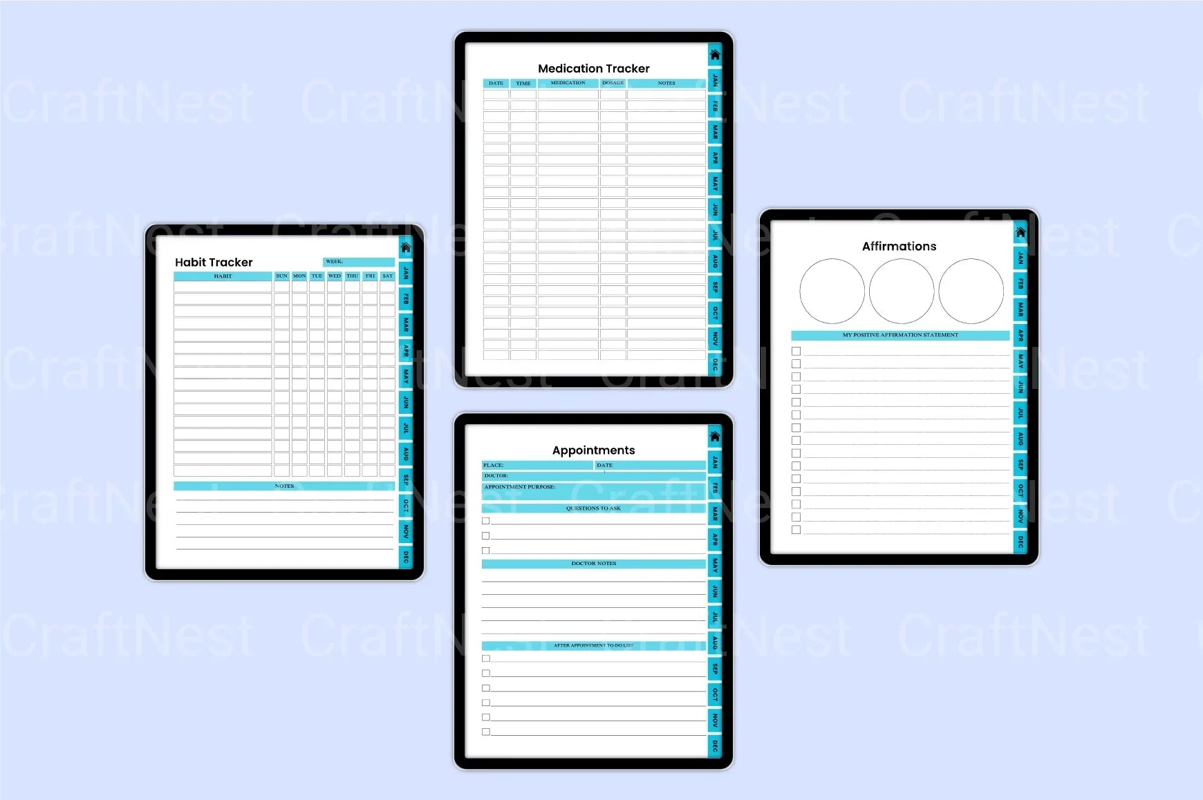 Anxiety and Depression Workbook - CraftNest - Digital Crafting and Art