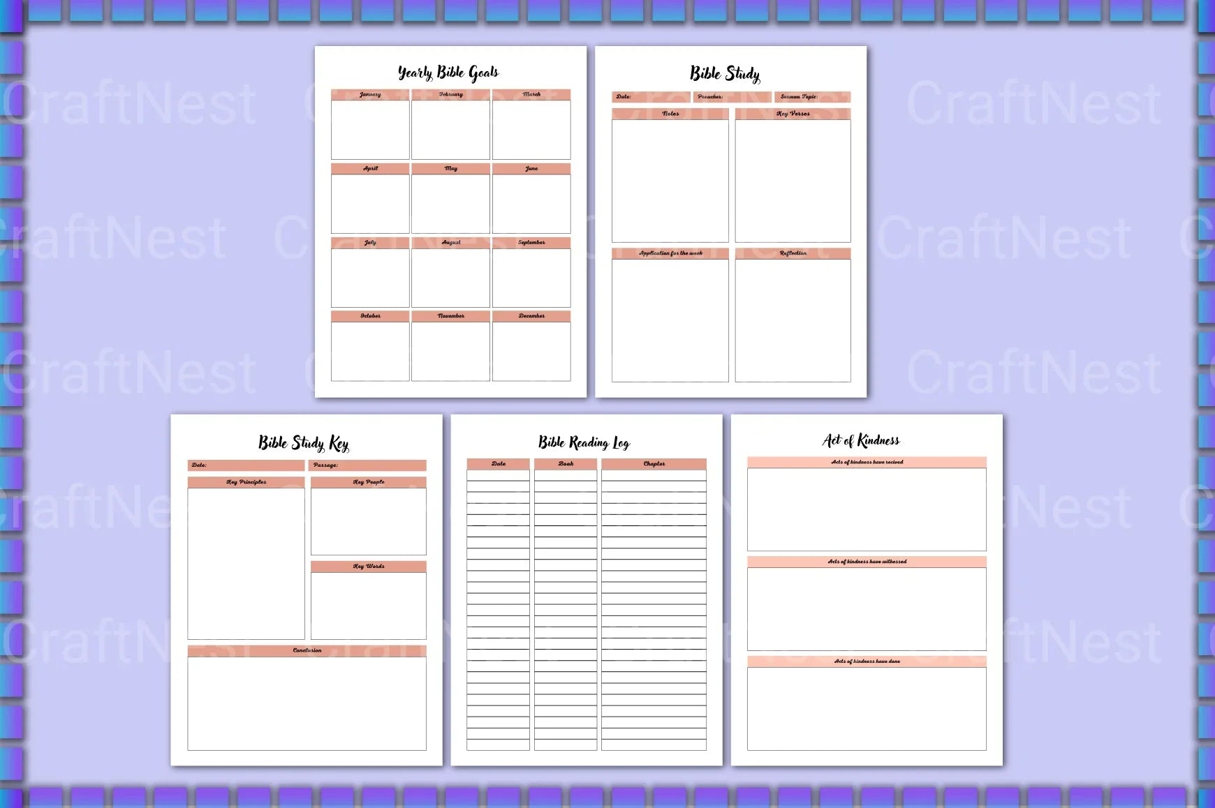 Bible Study Guide - CraftNest - Digital Crafting and Art