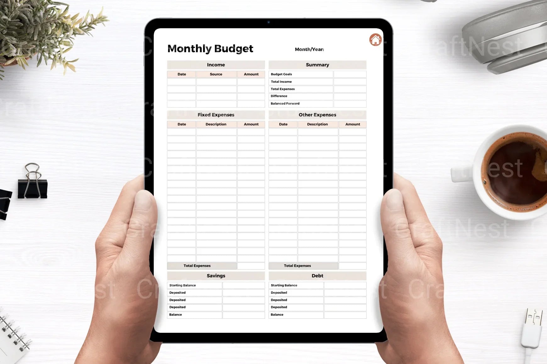 Budget Planner 2023 - CraftNest - Digital Crafting and Art