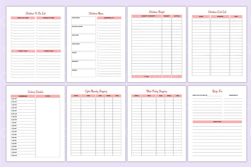 Christmas Planner: Organize Your Holiday Season - CraftNest - Digital Crafting and Art