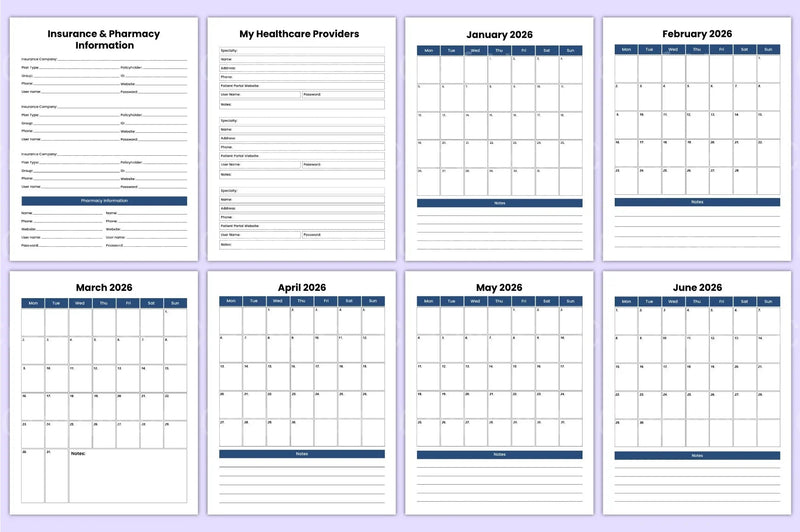 Comprehensive Medical Workbook - CraftNest - Digital Crafting and Art