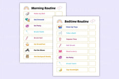 Kids Routine Chart for Daily Activities - CraftNest - Digital Crafting and Art