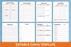 Party Event Planner Canva Template - CraftNest - Digital Crafting and Art