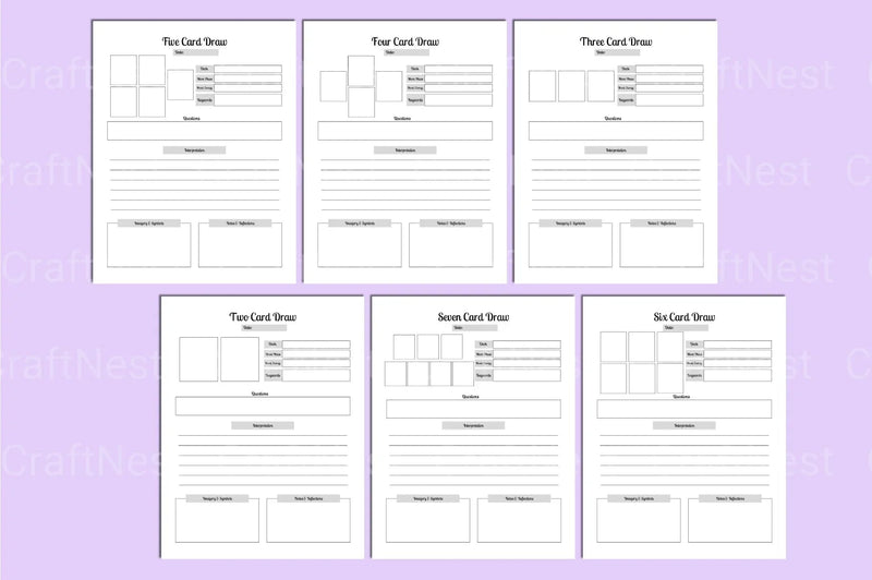 Tarot Card Design Collection - CraftNest - Digital Crafting and Art