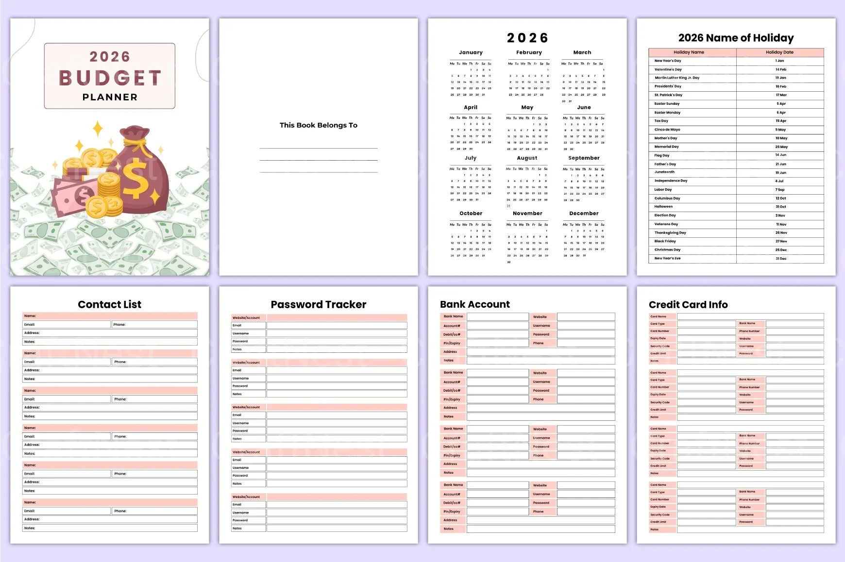 Ultimate Budget Planner - CraftNest - Digital Crafting and Art