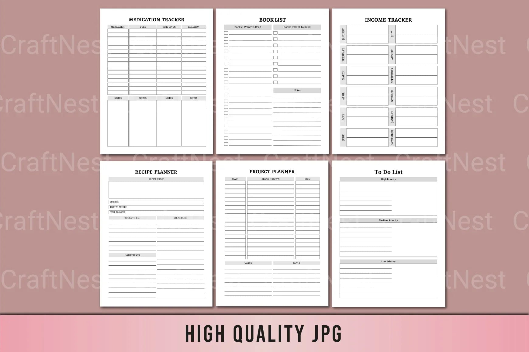 Life Planner: Organize Your Day with Ease - CraftNest - Digital Crafting and Art