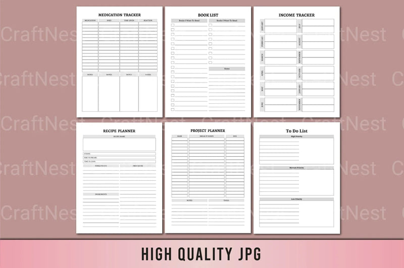 Life Planner: Organize Your Day with Ease - CraftNest - Digital Crafting and Art