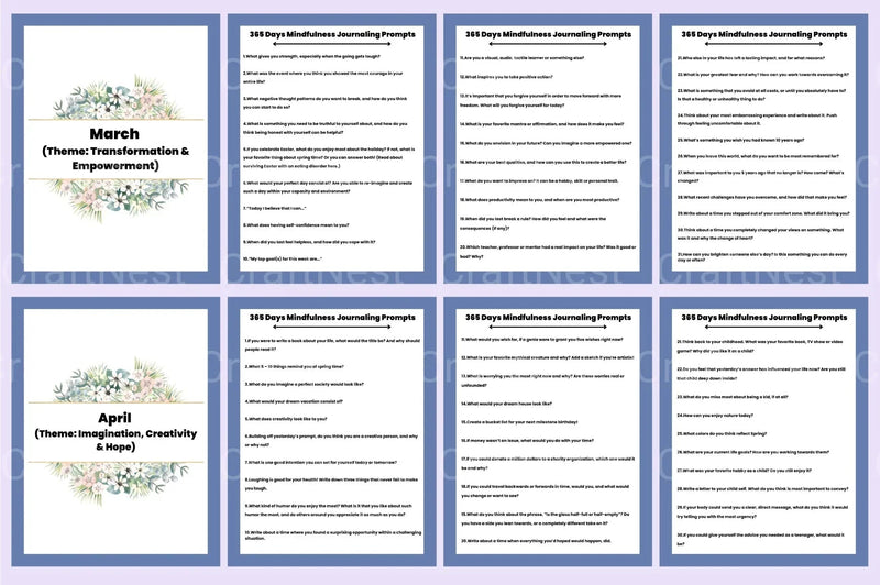 Mindfulness Journaling Prompts for Daily Reflection - CraftNest - Digital Crafting and Art