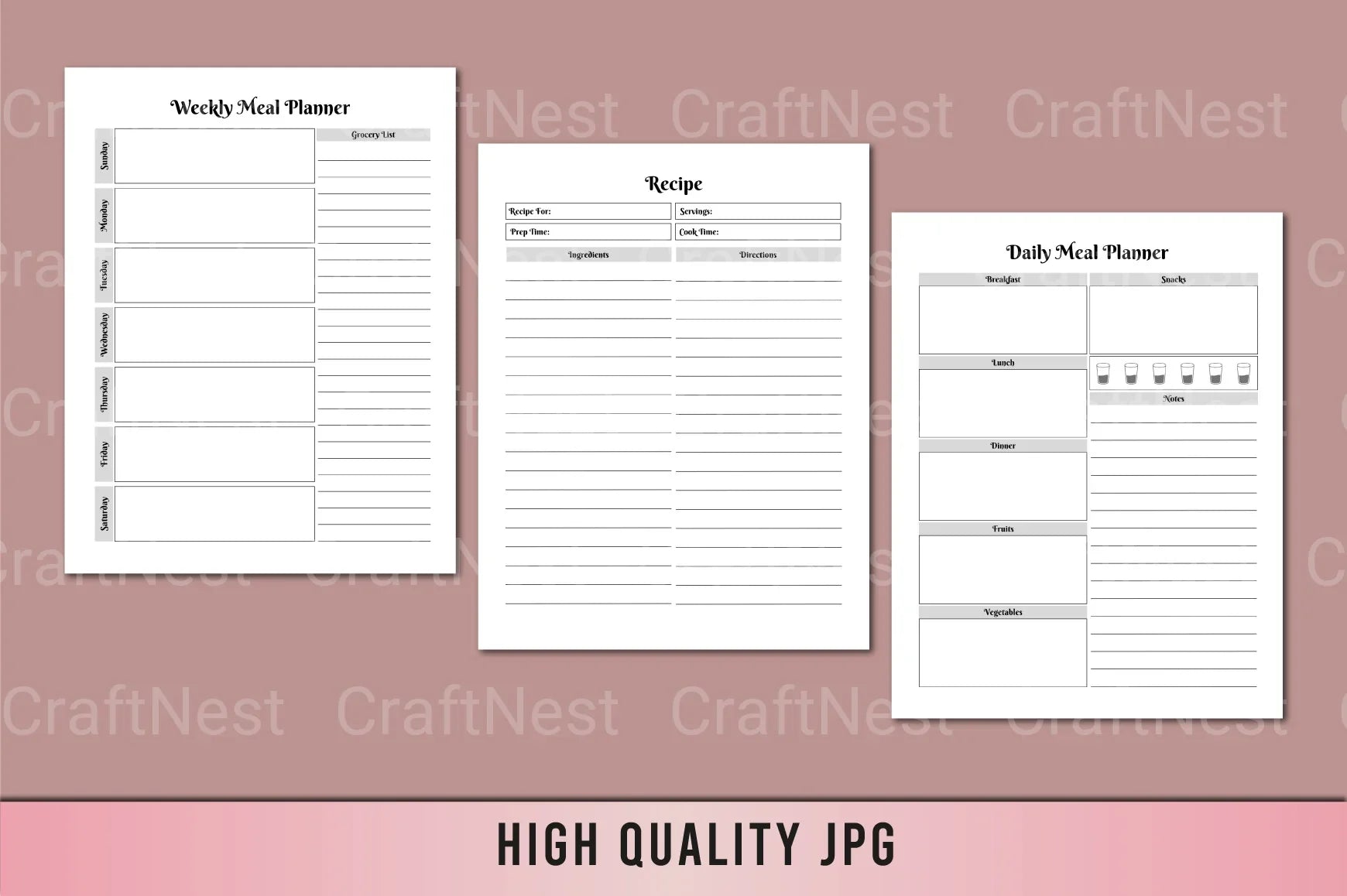 Ultimate Meal Planner Guide - CraftNest - Digital Crafting and Art