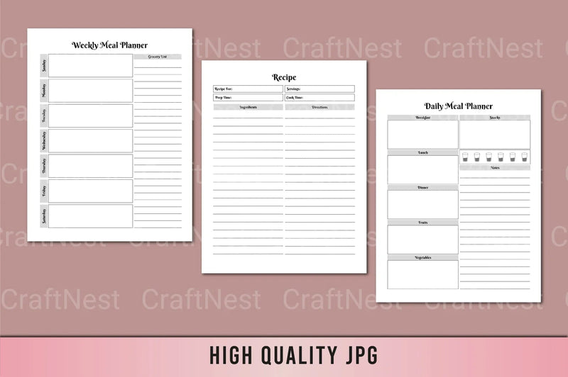 Ultimate Meal Planner Guide - CraftNest - Digital Crafting and Art