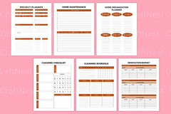 Home Care Maintenance Organizer - CraftNest - Digital Crafting and Art