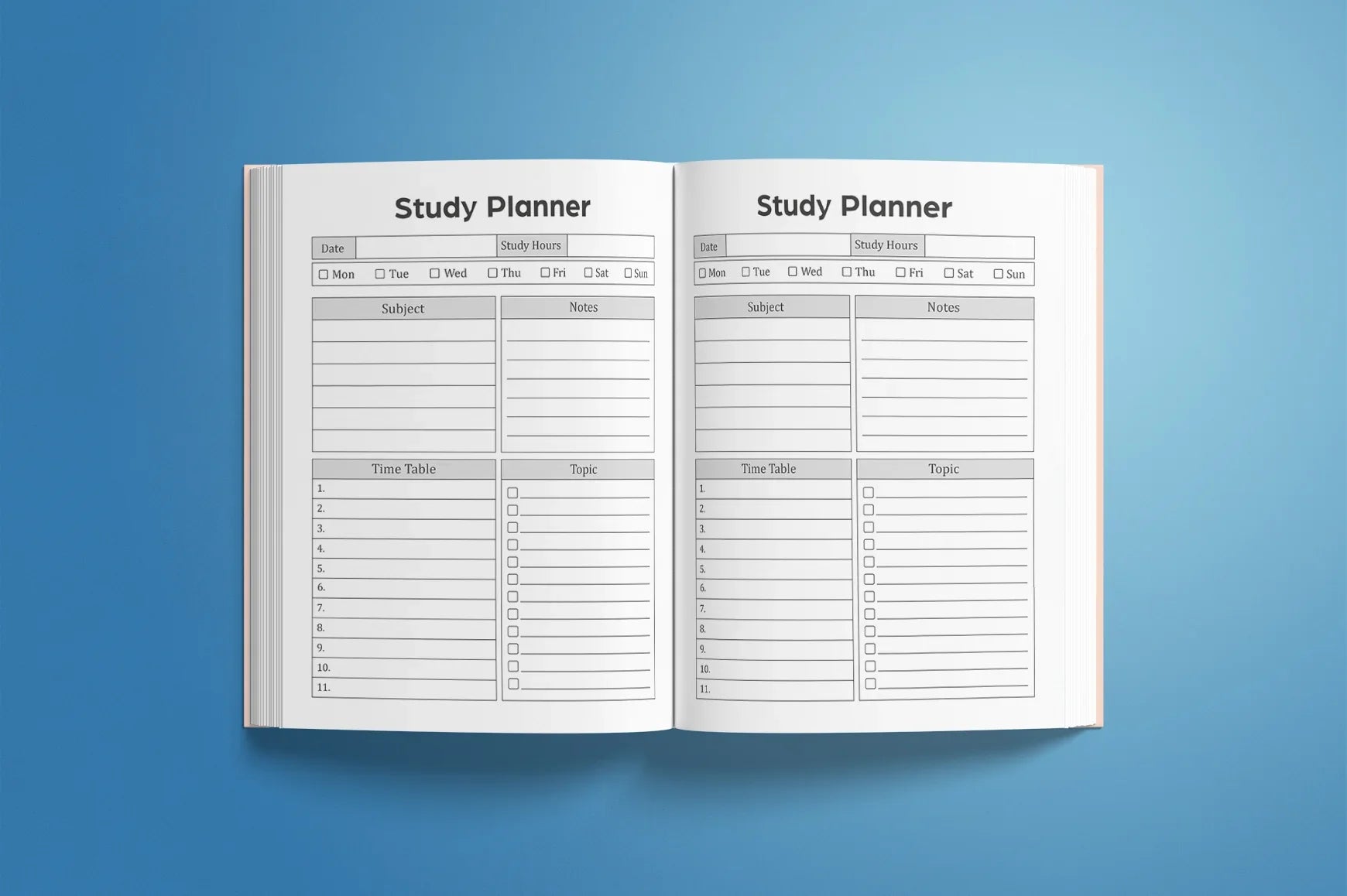 Study Planner  Bundle - CraftNest - Digital Crafting and Art