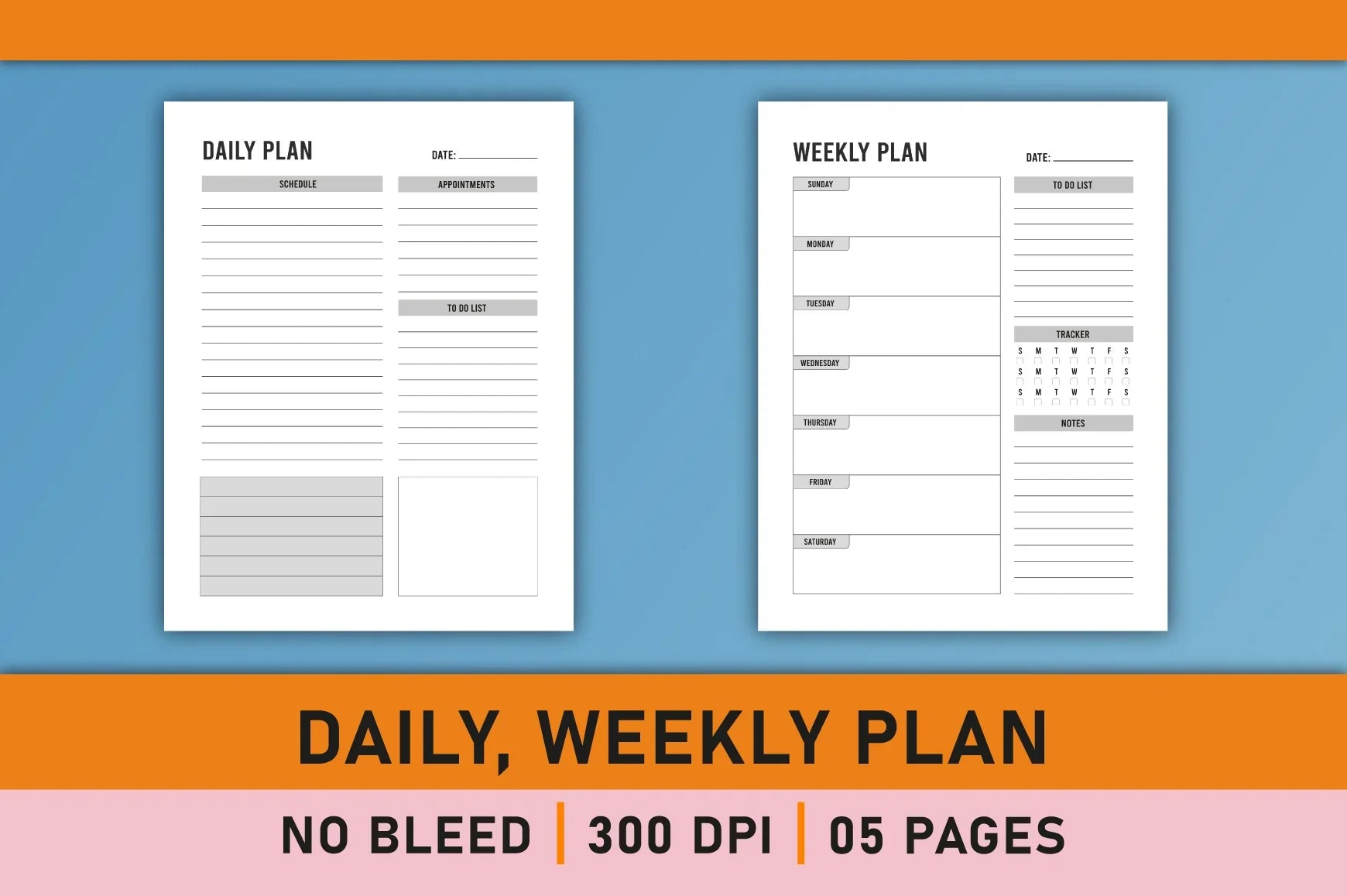 Daily Weekly Monthly Yearly Planner Bundle - CraftNest - Digital Crafting and Art