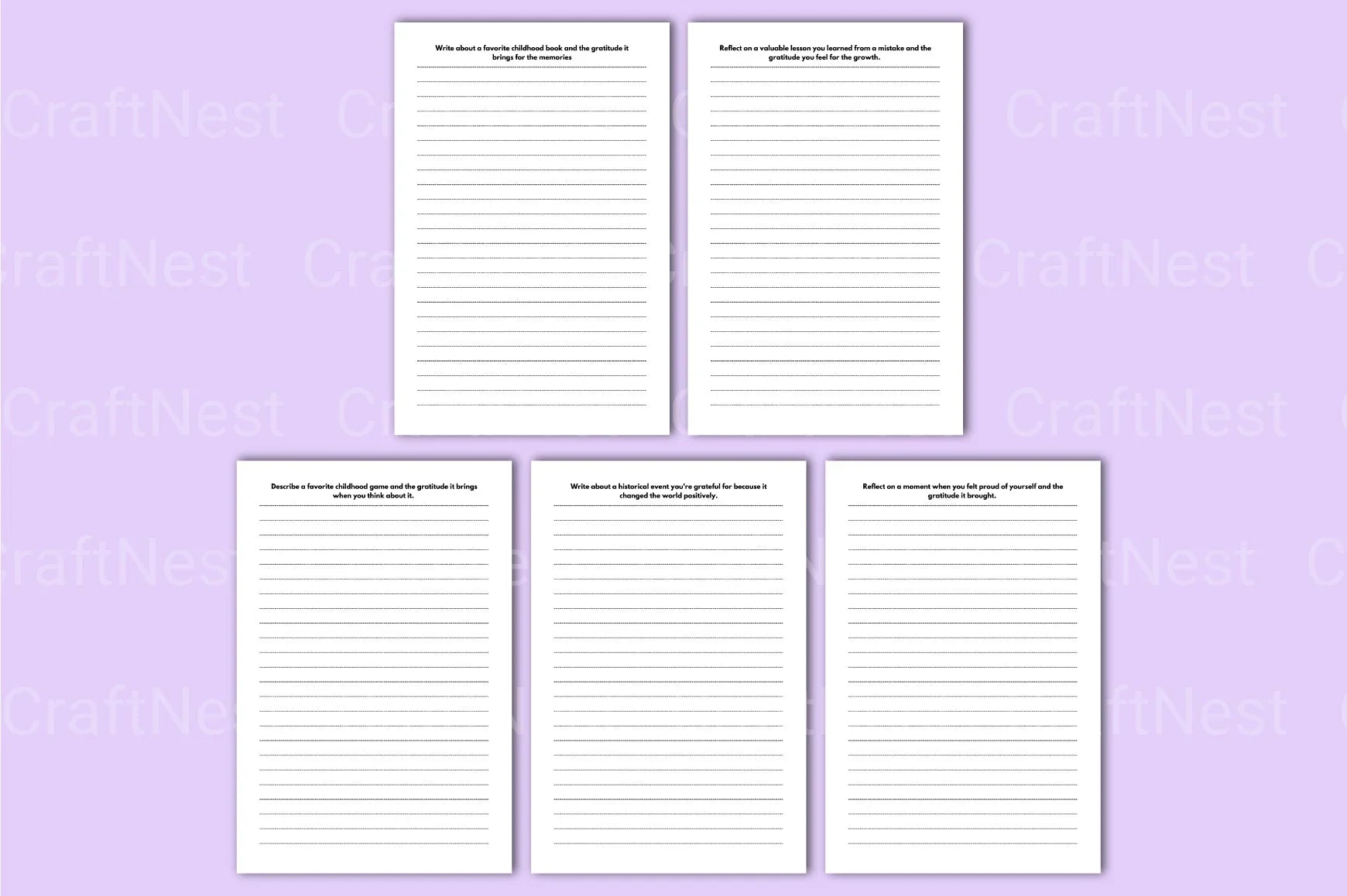Daily Gratitude Prompts for Mindfulness - CraftNest - Digital Crafting and Art