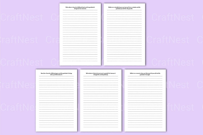 Daily Gratitude Prompts for Mindfulness - CraftNest - Digital Crafting and Art