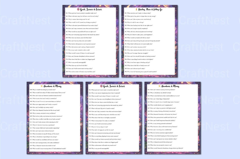 Manifestation Prompts Guide - CraftNest - Digital Crafting and Art