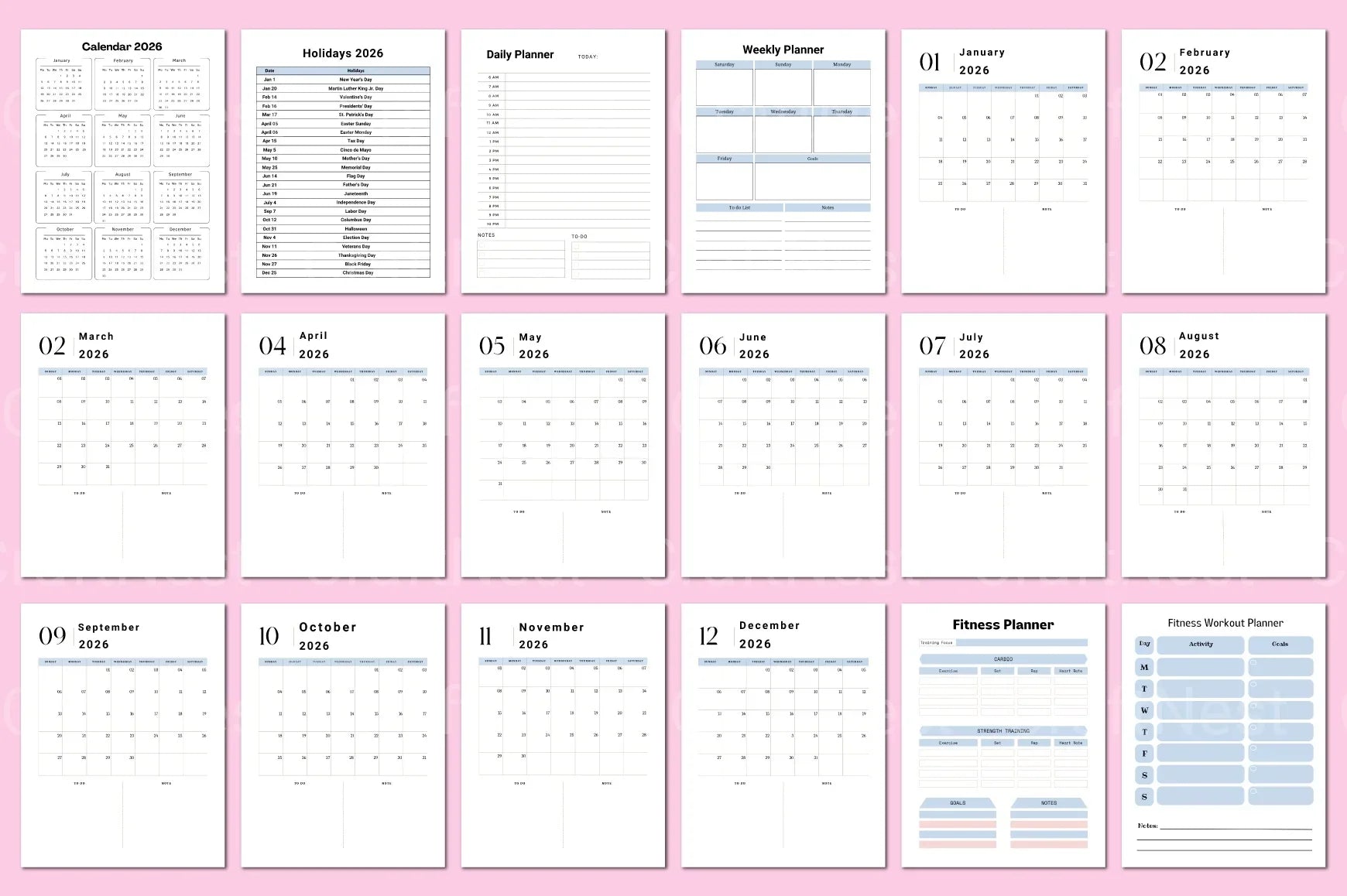 Fitness Planner Guide - CraftNest - Digital Crafting and Art