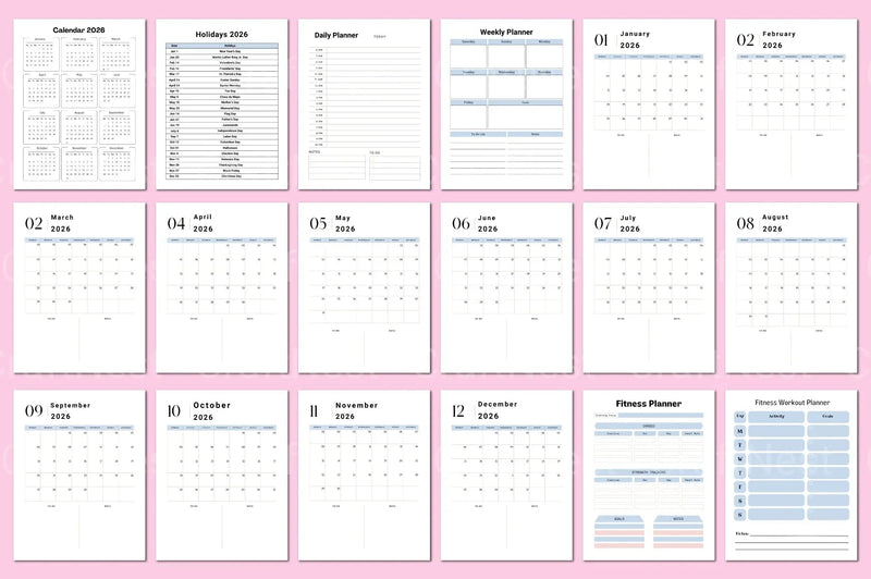 Fitness Planner Guide - CraftNest - Digital Crafting and Art