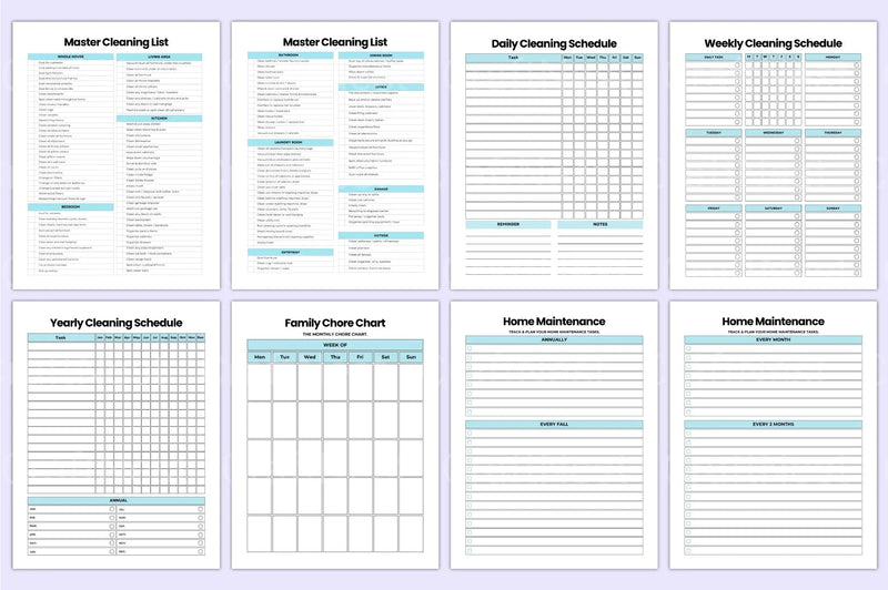 Cleaning Planner 2023 - CraftNest - Digital Crafting and Art