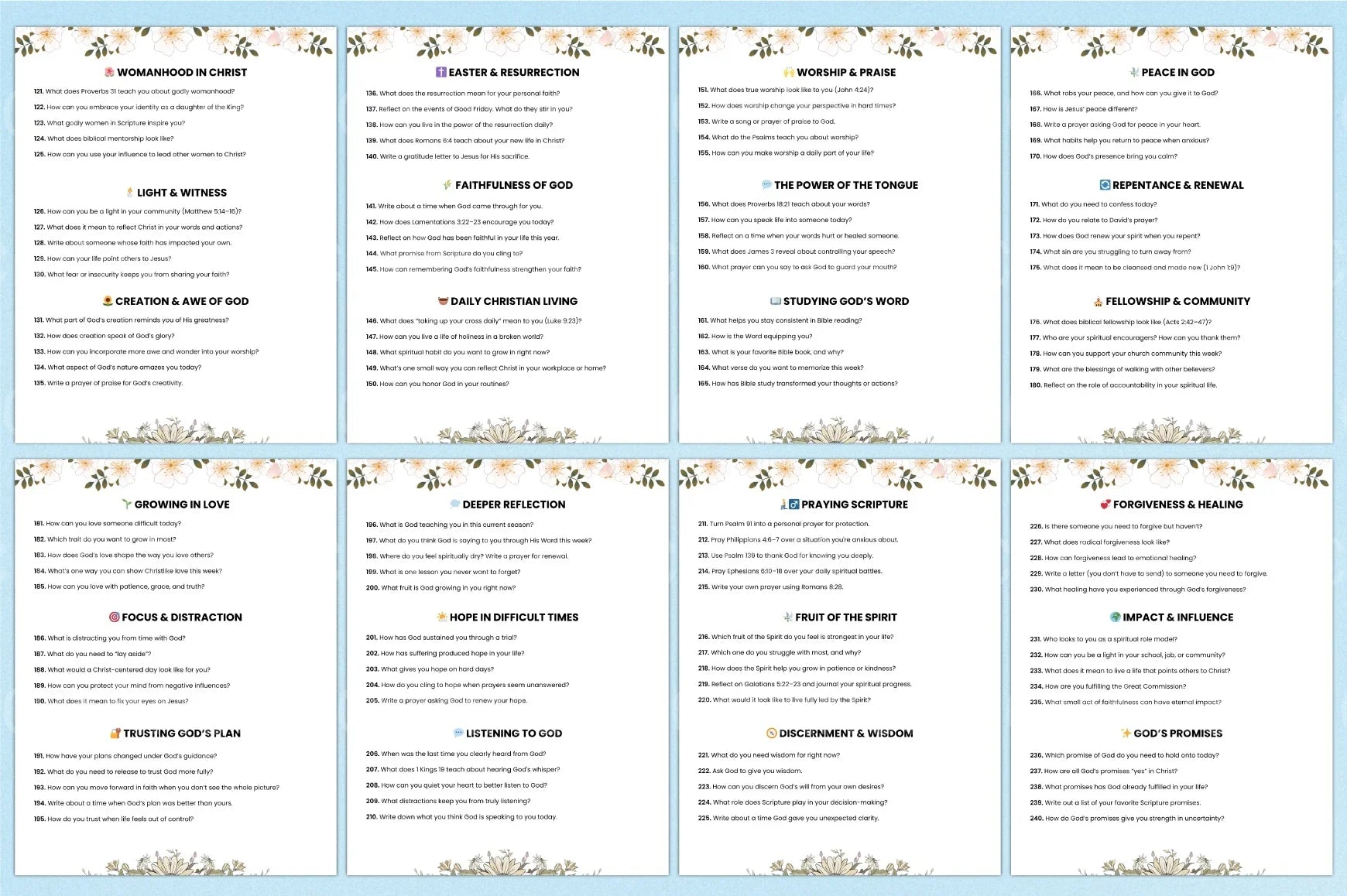 500 Bible Prompts for Inspiration - CraftNest - Digital Crafting and Art