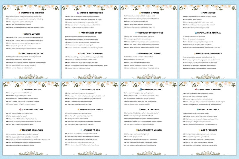 500 Bible Prompts for Inspiration - CraftNest - Digital Crafting and Art