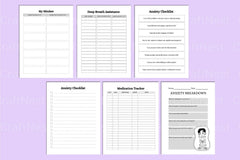 Mental Health Wellness Planner - CraftNest - Digital Crafting and Art