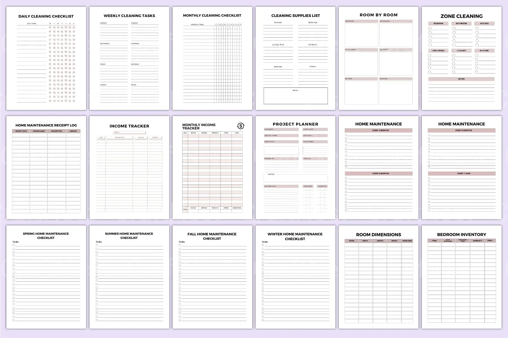 Home Maintenance Planner Guide - CraftNest - Digital Crafting and Art