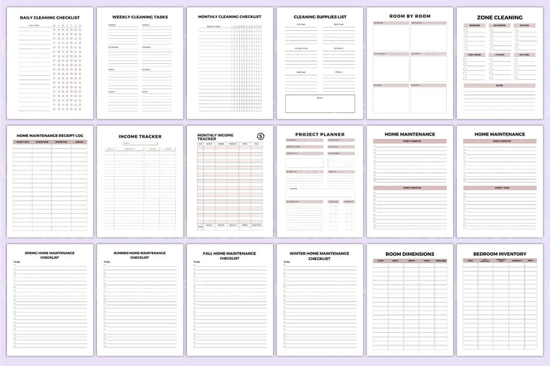 Home Maintenance Planner Guide - CraftNest - Digital Crafting and Art