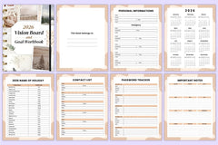 Vision Board Goal Workbook for Success - CraftNest - Digital Crafting and Art