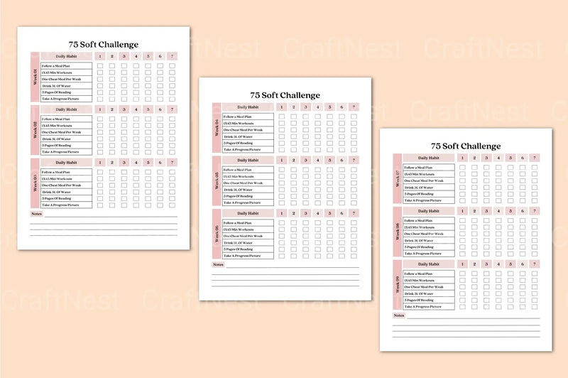Soft Challenge Tracker Tool for Goal Setting - CraftNest - Digital Crafting and Art