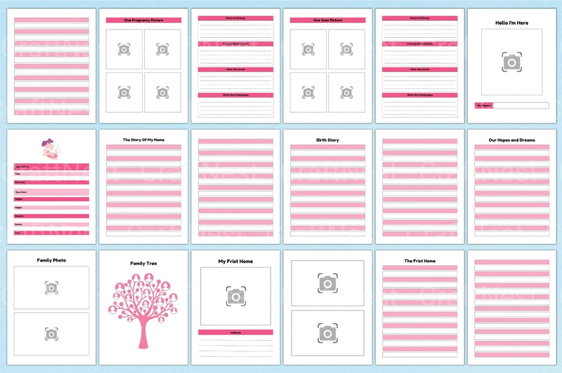 Baby Memory Book: Cherished Keepsake for New Parents - CraftNest - Digital Crafting and Art