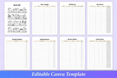Reading Book Planner for Organized Reading - CraftNest - Digital Crafting and Art