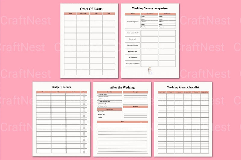 Bride Organizer Services - CraftNest - Digital Crafting and Art