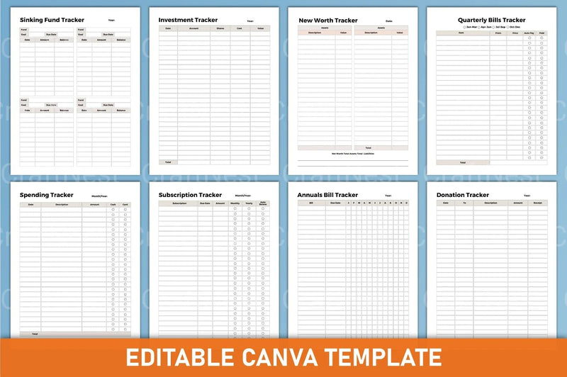 Finance Tracker Tool - CraftNest - Digital Crafting and Art